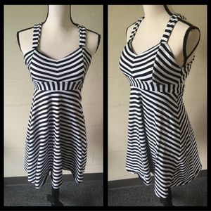 Black and white stripped summer dress.